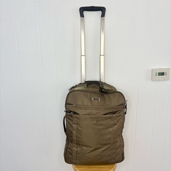 Tumi Voyageur Super Leger International Carry On Rolling Suitcase Bag Green - Picture 5 of 13